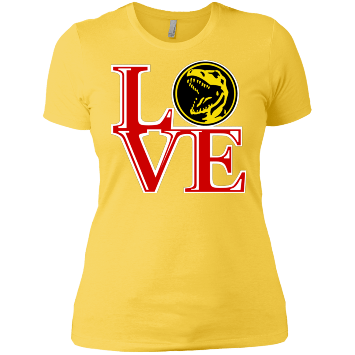 T-Shirts Vibrant Yellow / X-Small Red Ranger LOVE Women's Premium T-Shirt