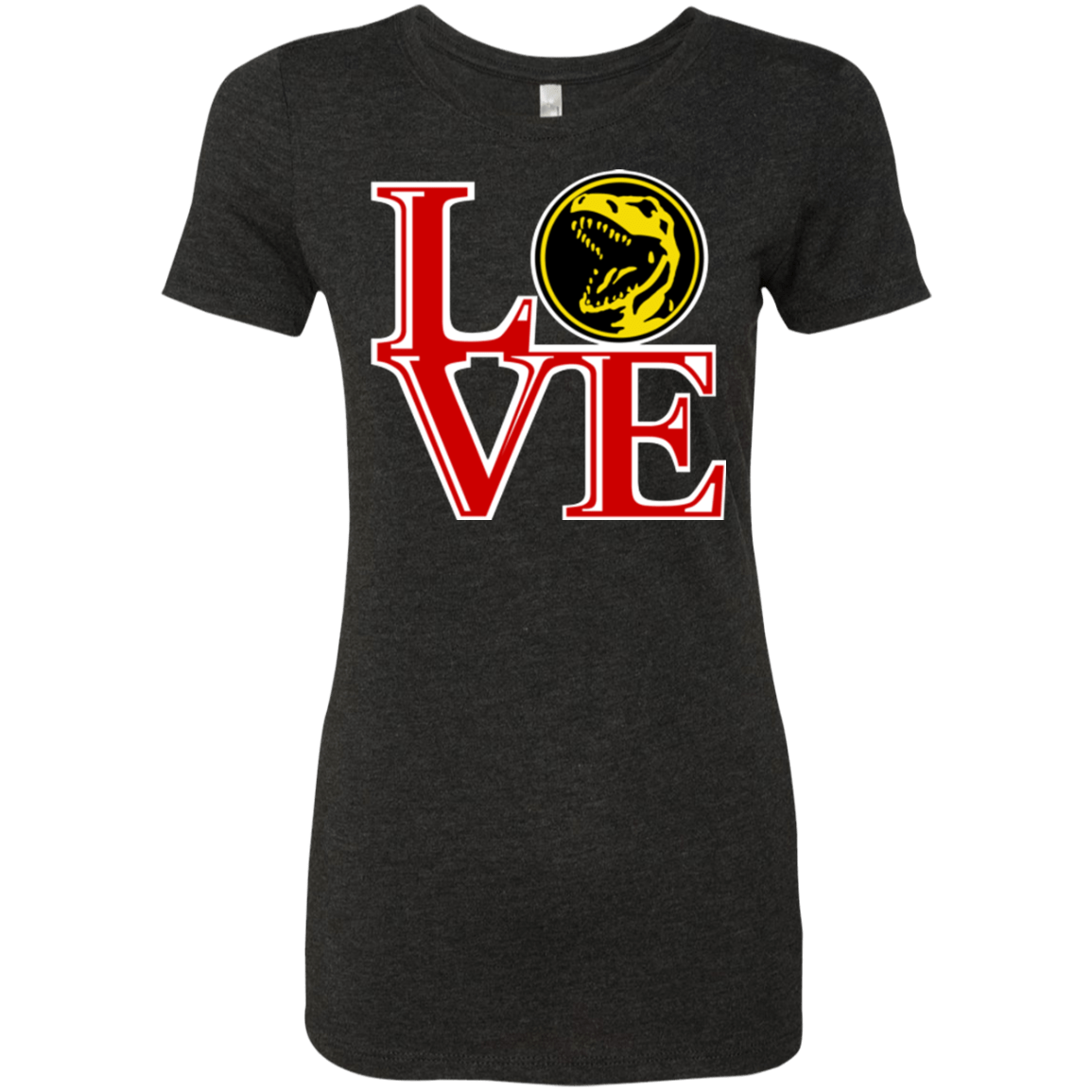 T-Shirts Vintage Black / Small Red Ranger LOVE Women's Triblend T-Shirt