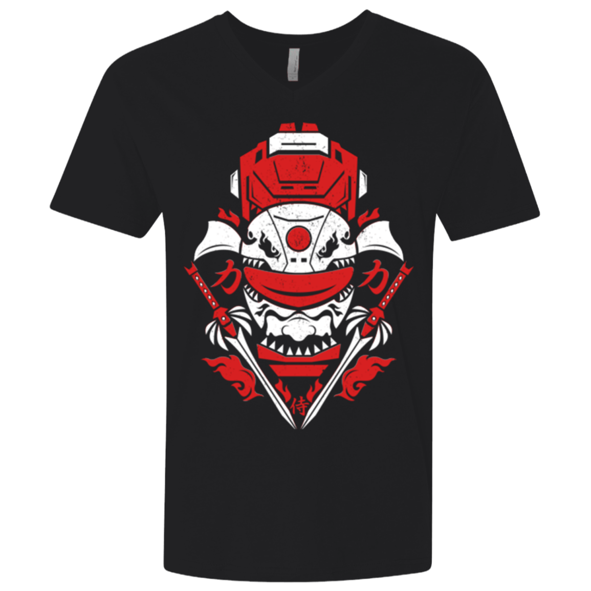T-Shirts Black / X-Small Red Ranger Men's Premium V-Neck