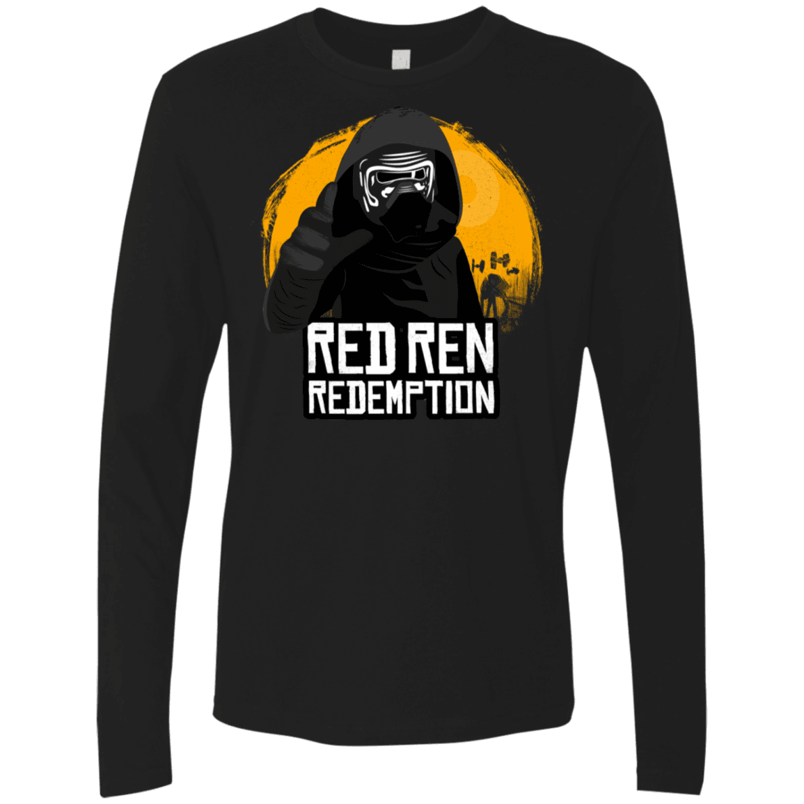 T-Shirts Black / S Red Ren Men's Premium Long Sleeve