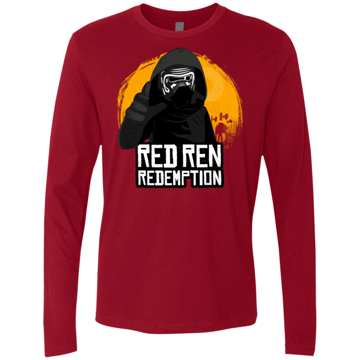 T-Shirts Cardinal / S Red Ren Men's Premium Long Sleeve