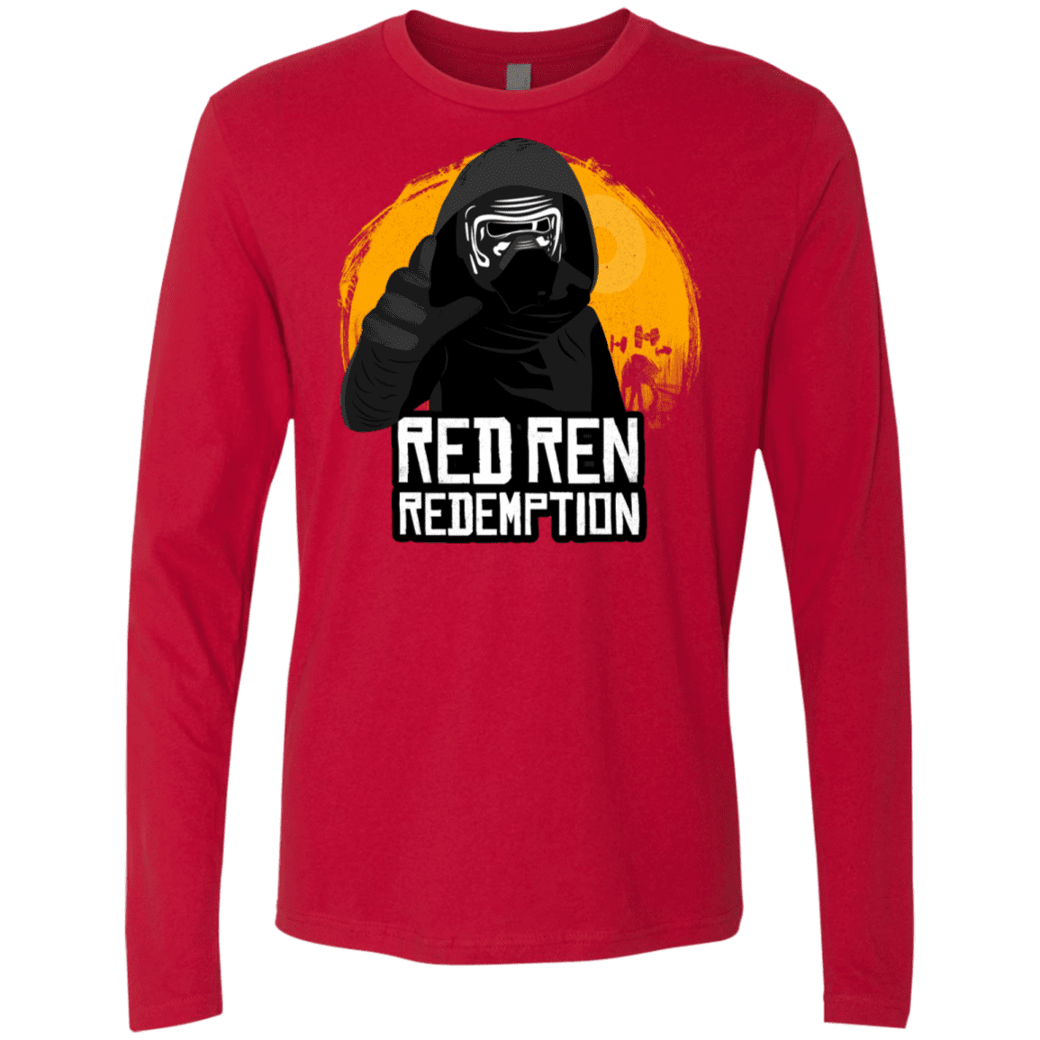 T-Shirts Red / S Red Ren Men's Premium Long Sleeve