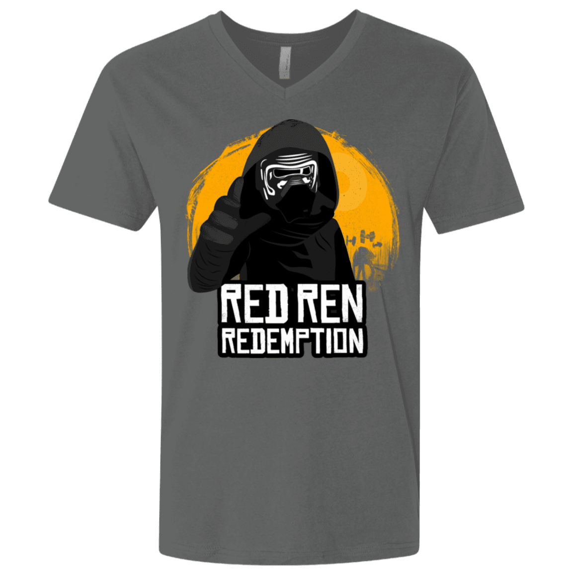 T-Shirts Heavy Metal / X-Small Red Ren Men's Premium V-Neck