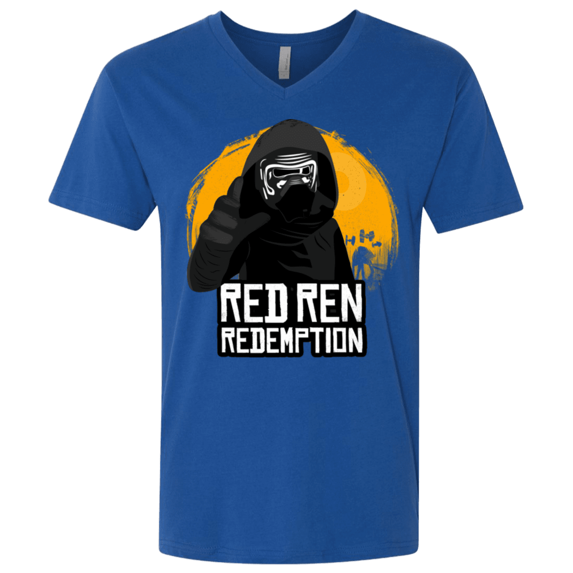 T-Shirts Royal / X-Small Red Ren Men's Premium V-Neck