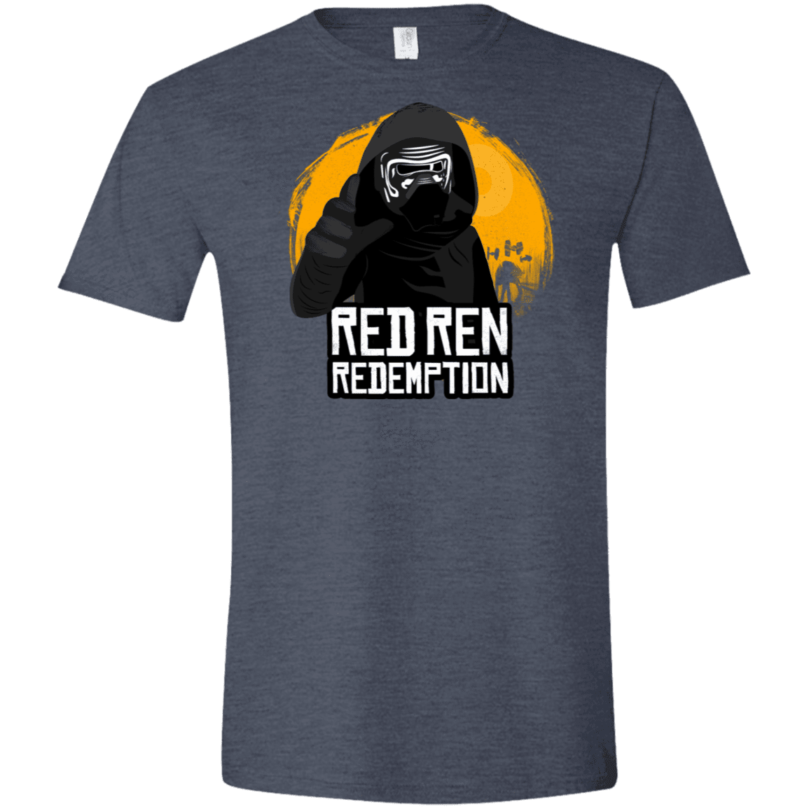 T-Shirts Heather Navy / S Red Ren Men's Semi-Fitted Softstyle