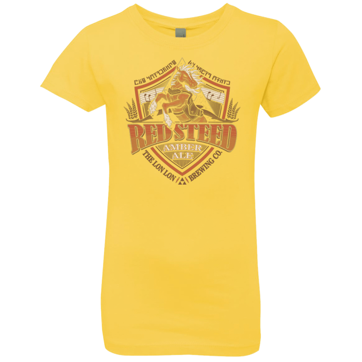 T-Shirts Vibrant Yellow / YXS Red Steed Amber Ale Girls Premium T-Shirt