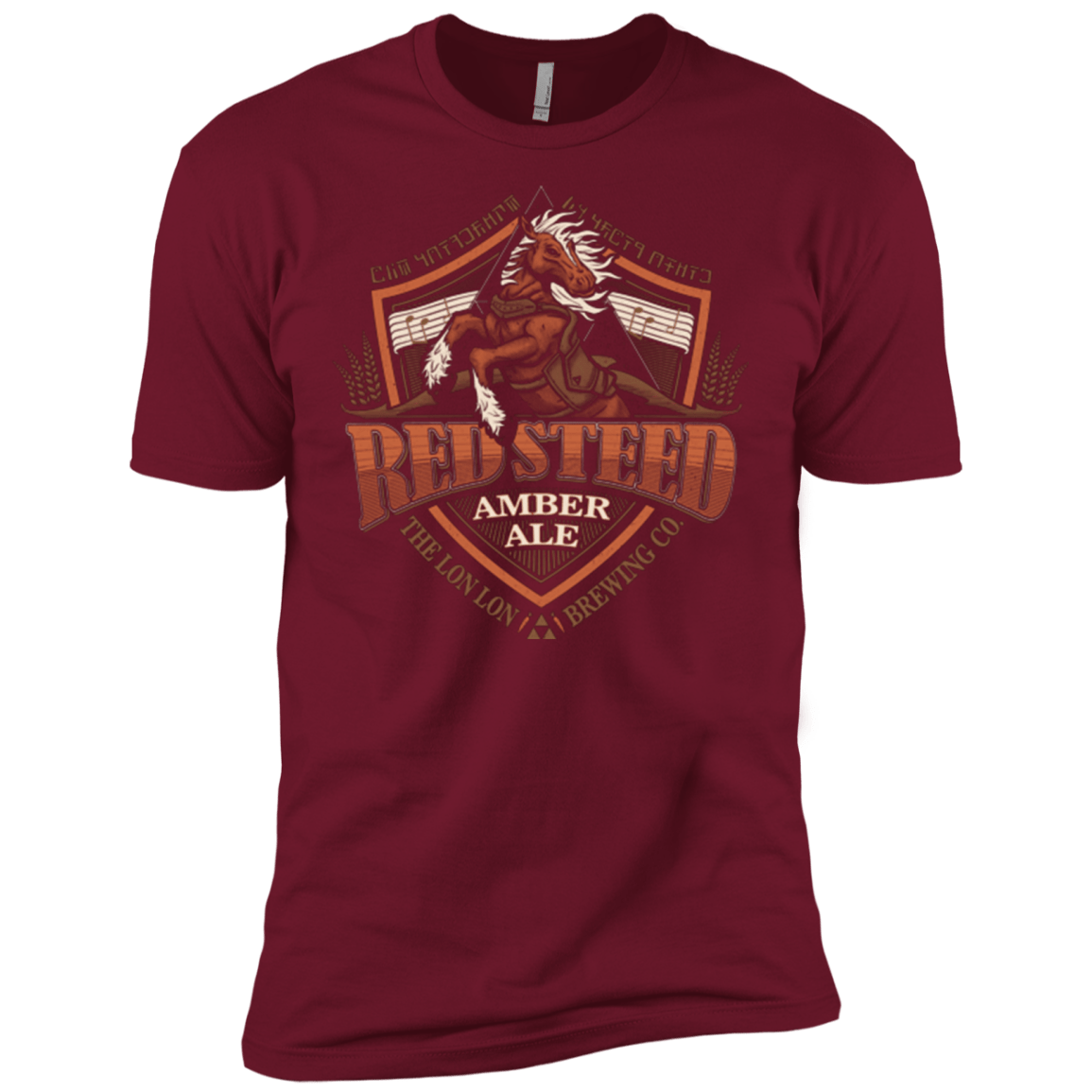 T-Shirts Cardinal / X-Small Red Steed Amber Ale Men's Premium T-Shirt
