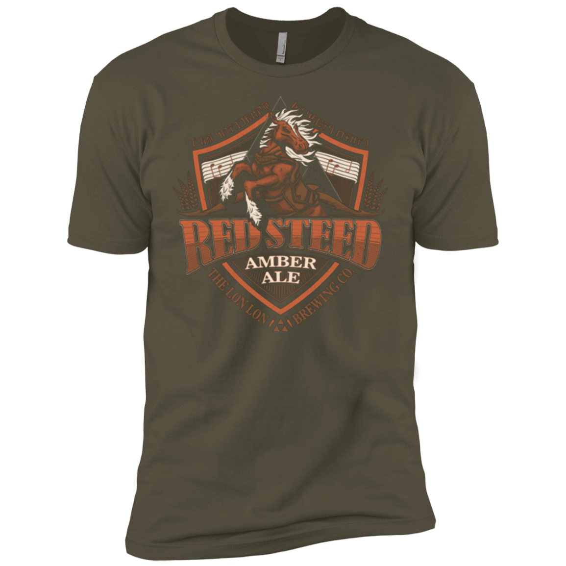 T-Shirts Military Green / X-Small Red Steed Amber Ale Men's Premium T-Shirt