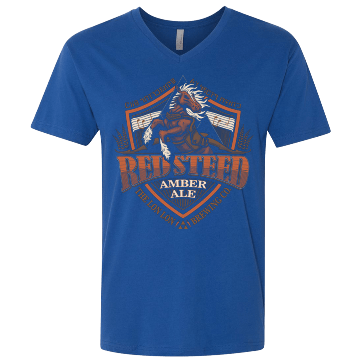 T-Shirts Royal / X-Small Red Steed Amber Ale Men's Premium V-Neck