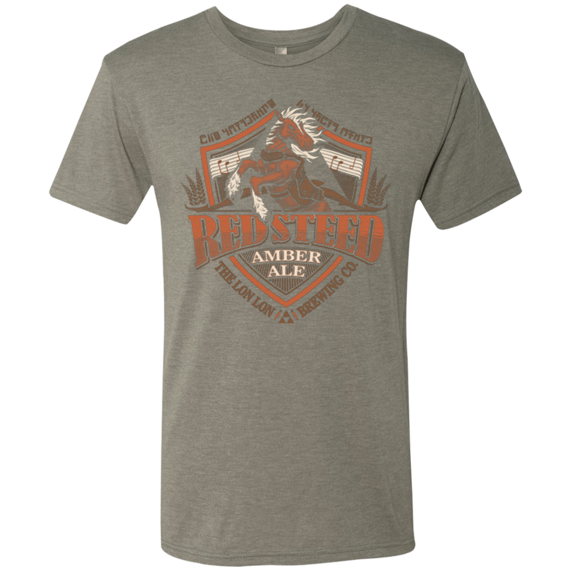 T-Shirts Venetian Grey / Small Red Steed Amber Ale Men's Triblend T-Shirt