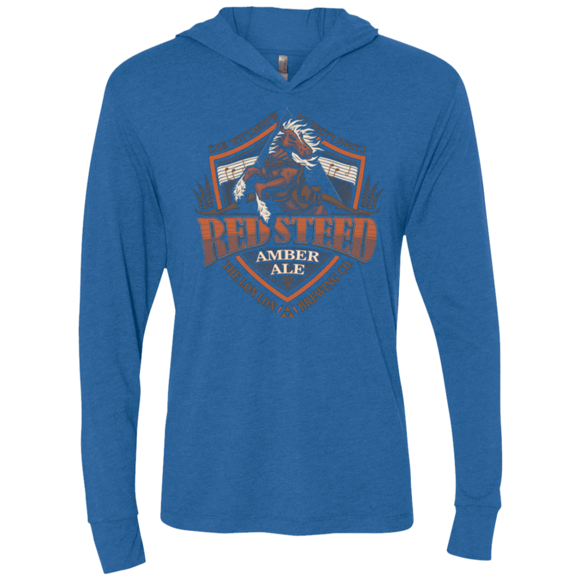 T-Shirts Vintage Royal / X-Small Red Steed Amber Ale Triblend Long Sleeve Hoodie Tee