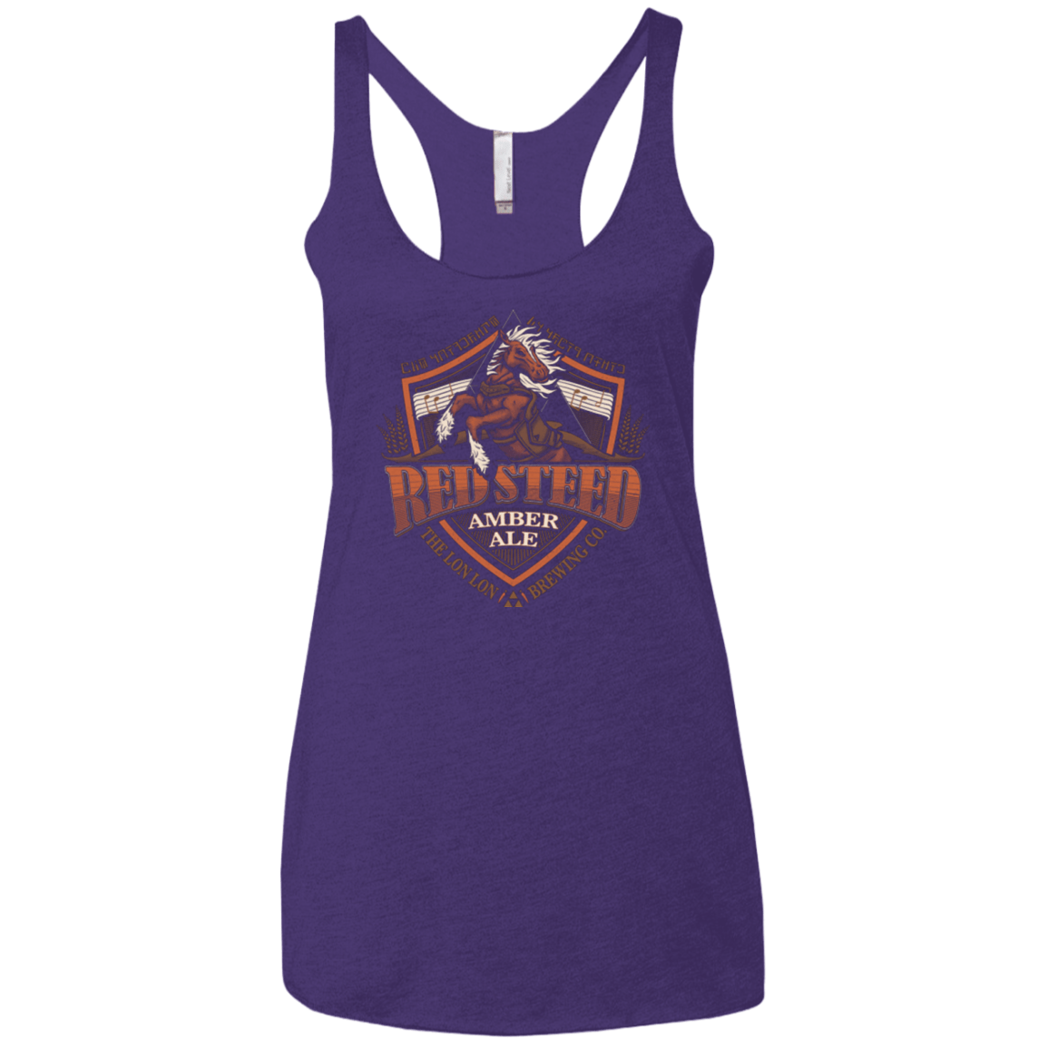 T-Shirts Purple / X-Small Red Steed Amber Ale Women's Triblend Racerback Tank