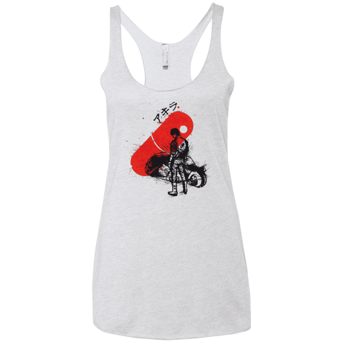 T-Shirts Heather White / X-Small RED SUN AKIRA Women's Triblend Racerback Tank