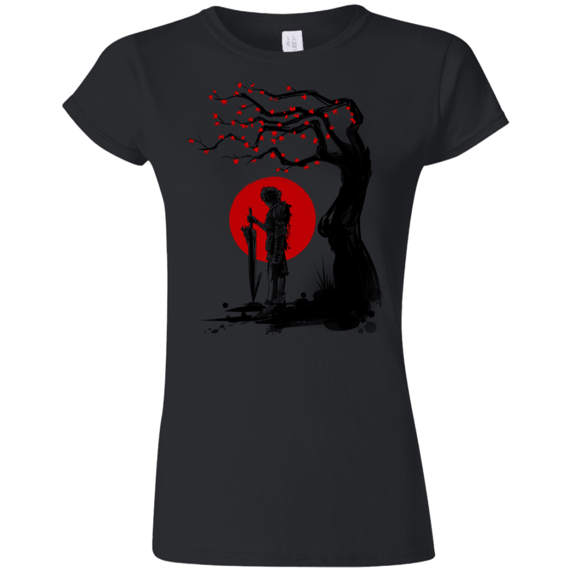 T-Shirts Black / S Red Sun in Zanarkand Junior Slimmer-Fit T-Shirt