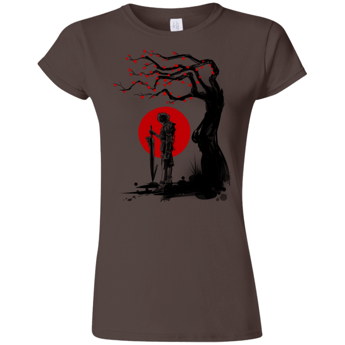 T-Shirts Dark Chocolate / S Red Sun in Zanarkand Junior Slimmer-Fit T-Shirt