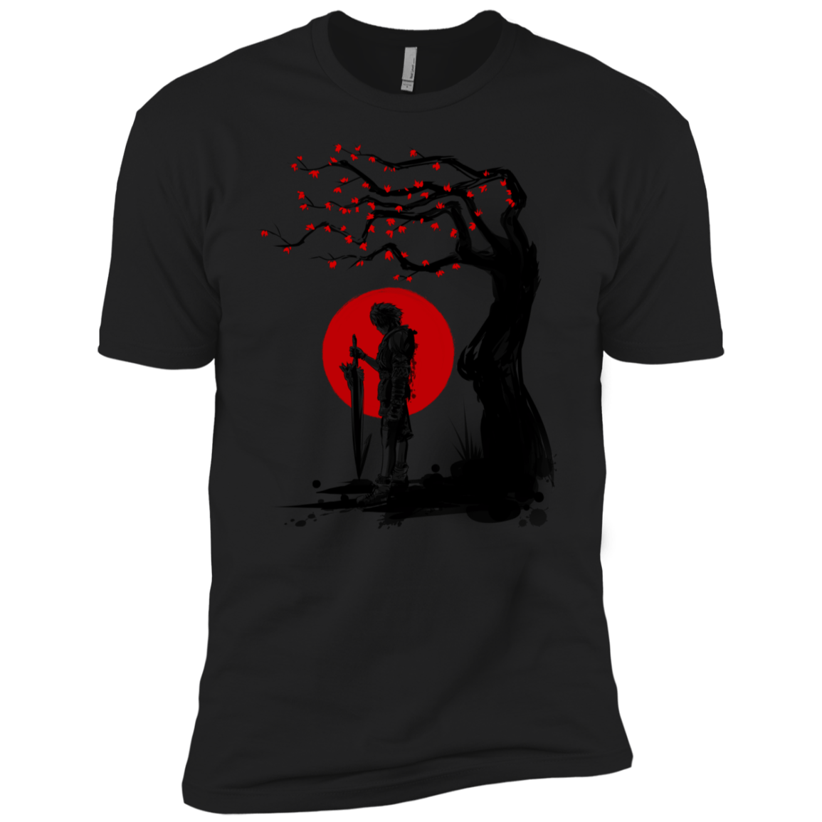T-Shirts Black / X-Small Red Sun in Zanarkand Men's Premium T-Shirt