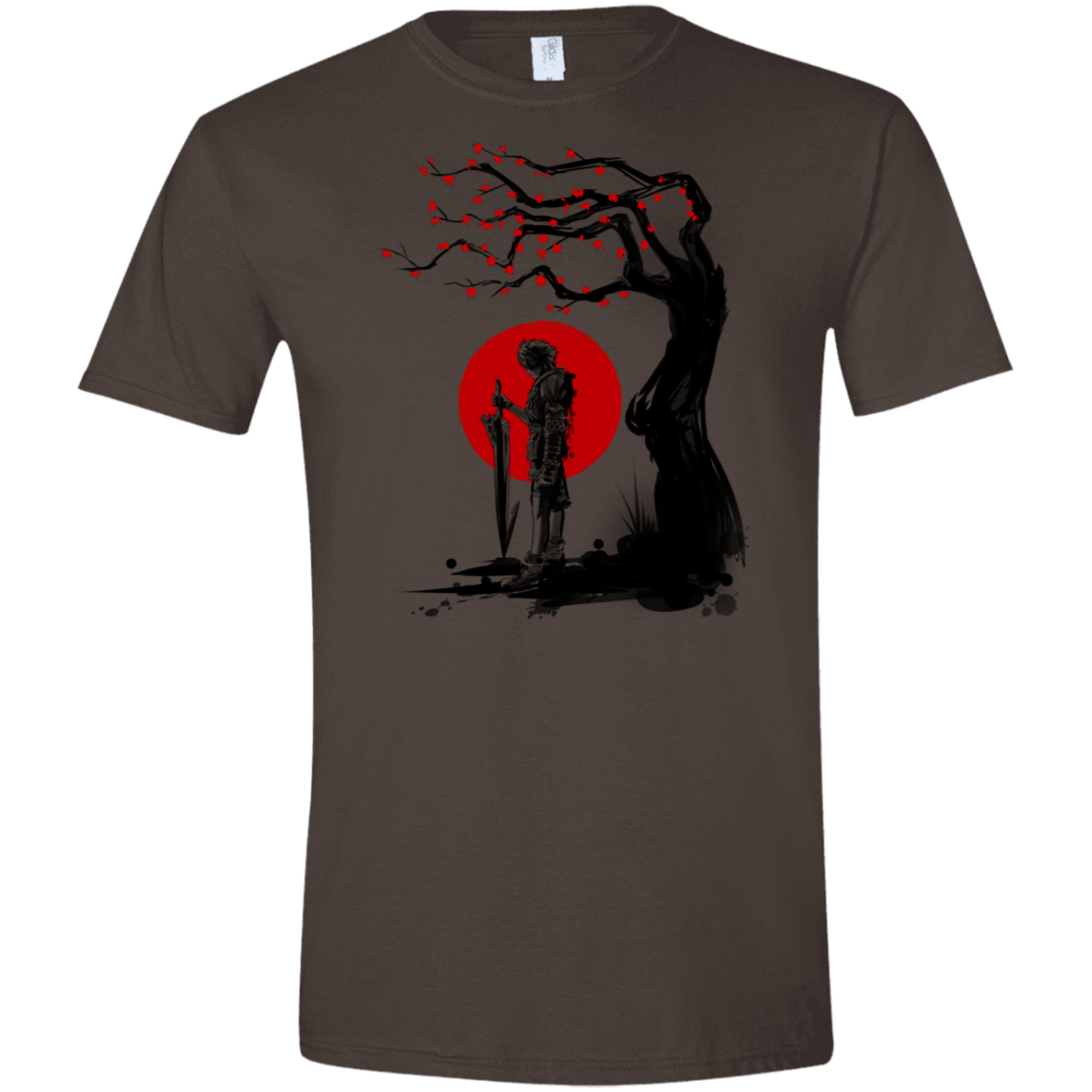 T-Shirts Dark Chocolate / S Red Sun in Zanarkand Men's Semi-Fitted Softstyle