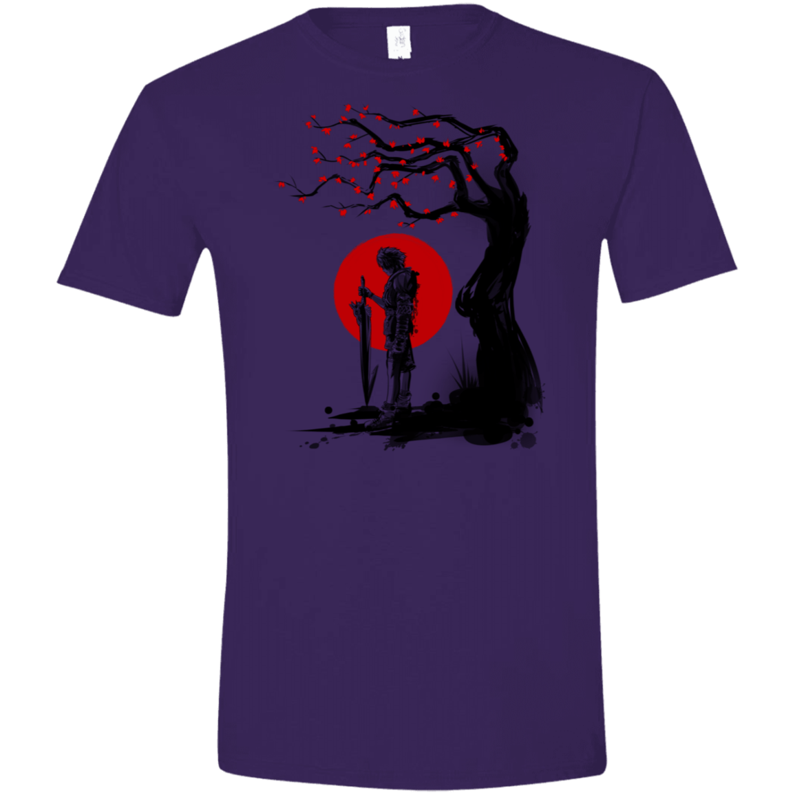 T-Shirts Purple / S Red Sun in Zanarkand Men's Semi-Fitted Softstyle