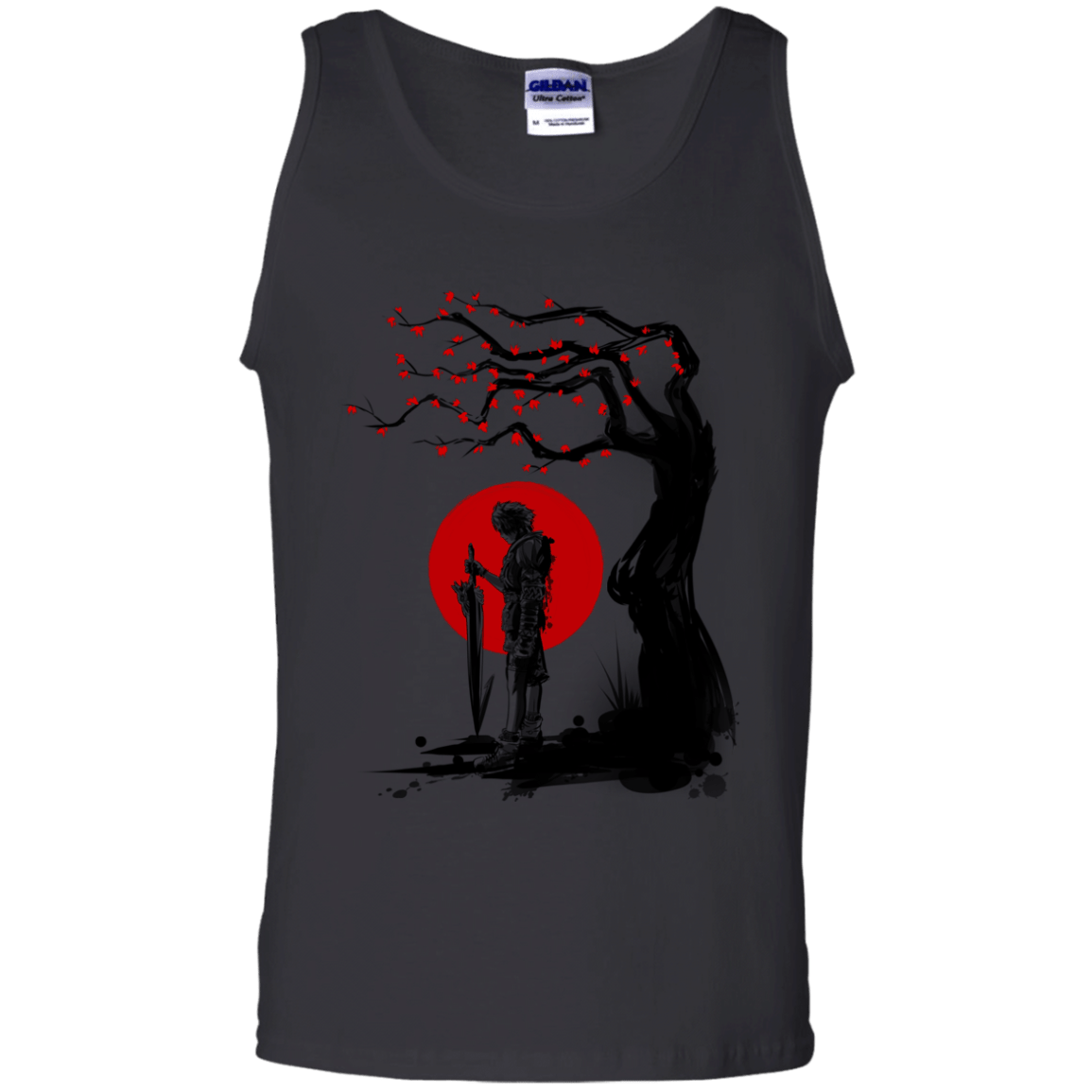 T-Shirts Black / S Red Sun in Zanarkand Men's Tank Top