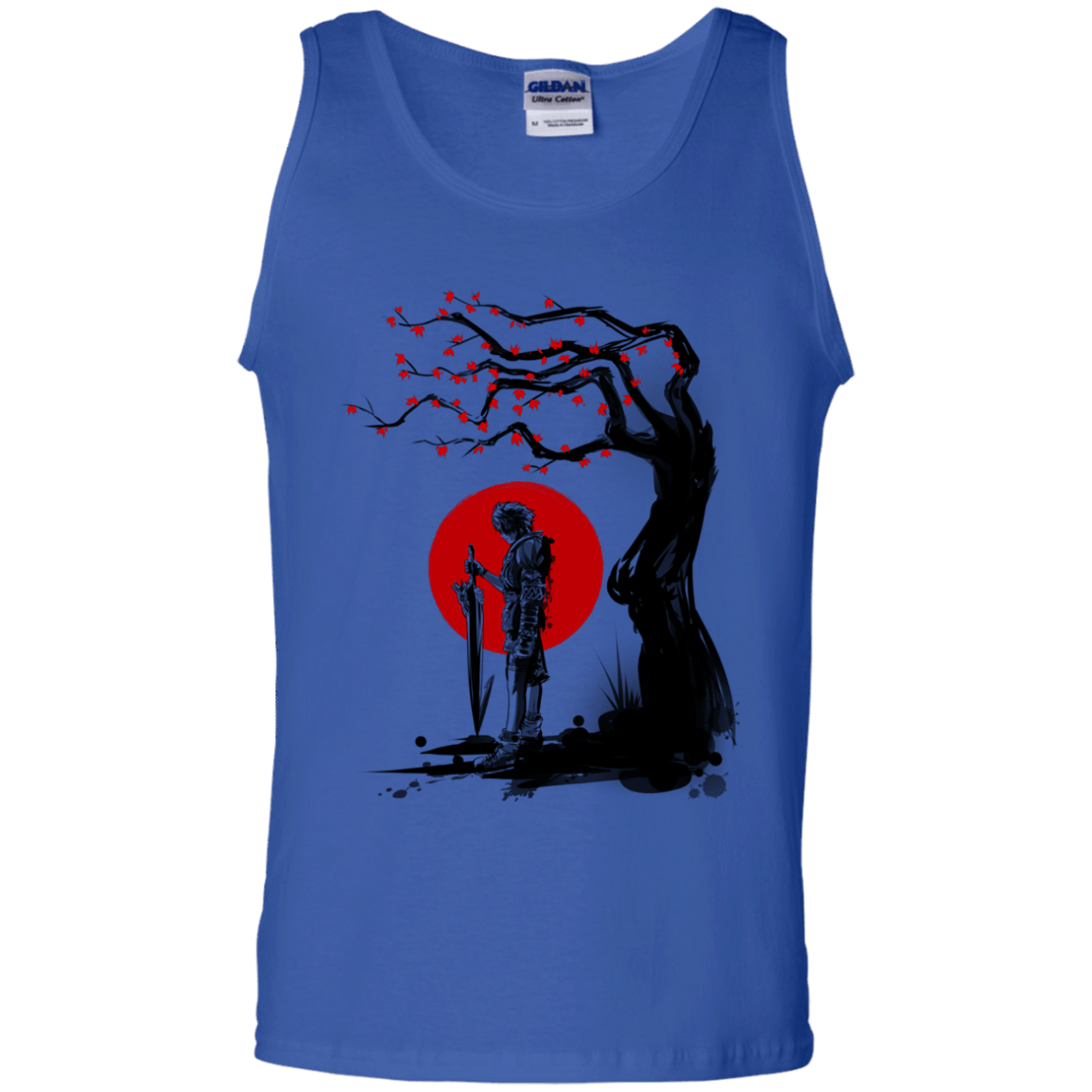 T-Shirts Royal / S Red Sun in Zanarkand Men's Tank Top