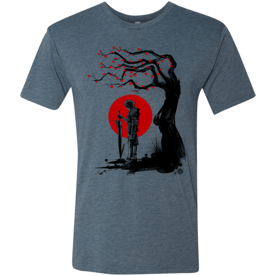 T-Shirts Indigo / S Red Sun in Zanarkand Men's Triblend T-Shirt