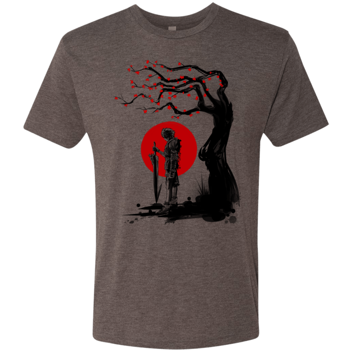 T-Shirts Macchiato / S Red Sun in Zanarkand Men's Triblend T-Shirt