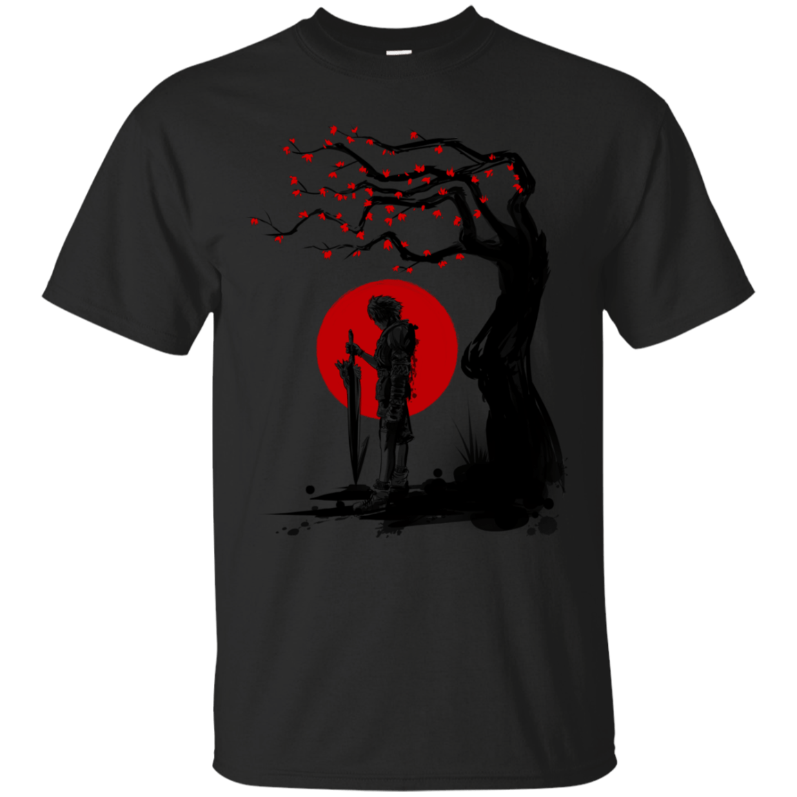 T-Shirts Black / S Red Sun in Zanarkand T-Shirt
