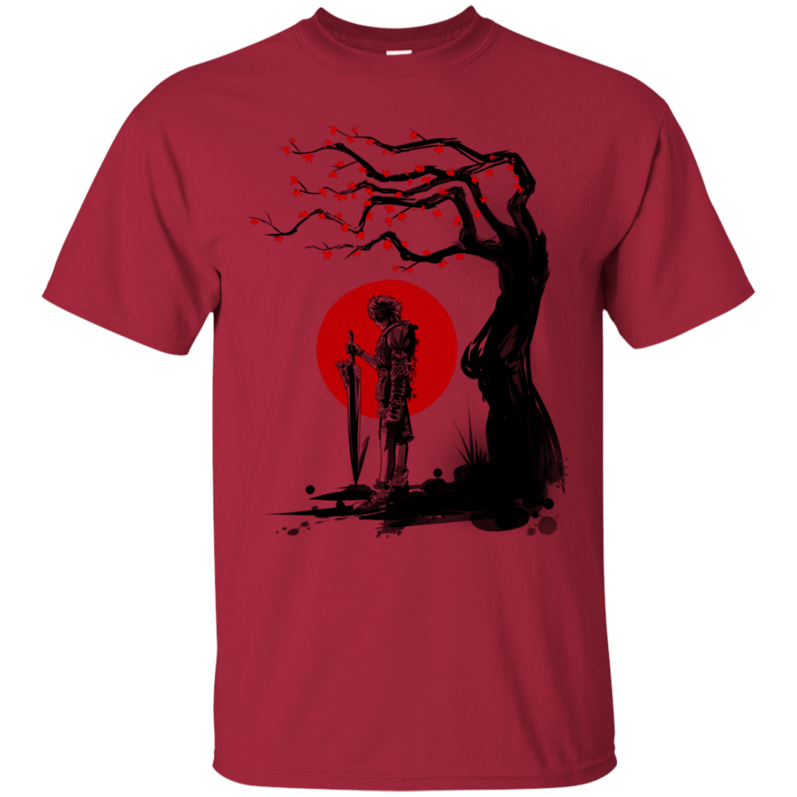 T-Shirts Cardinal / S Red Sun in Zanarkand T-Shirt
