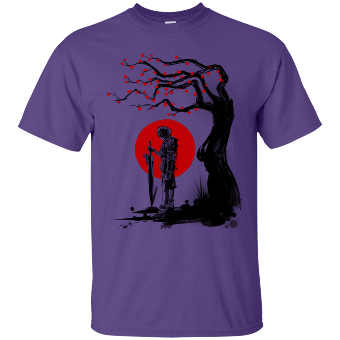 T-Shirts Purple / S Red Sun in Zanarkand T-Shirt