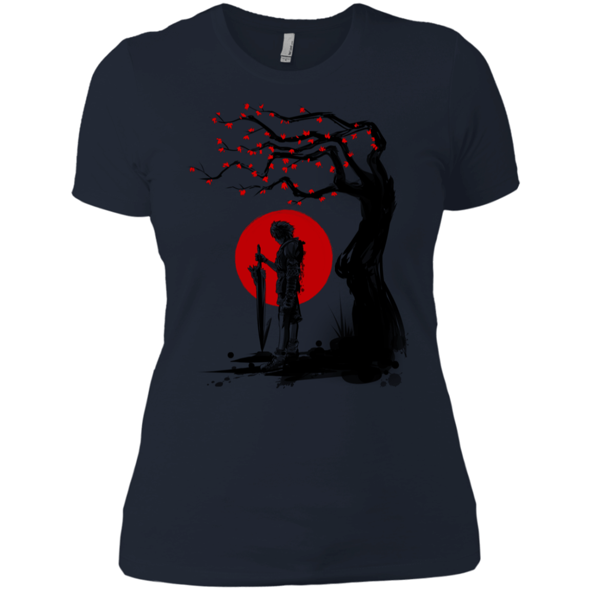 T-Shirts Midnight Navy / X-Small Red Sun in Zanarkand Women's Premium T-Shirt