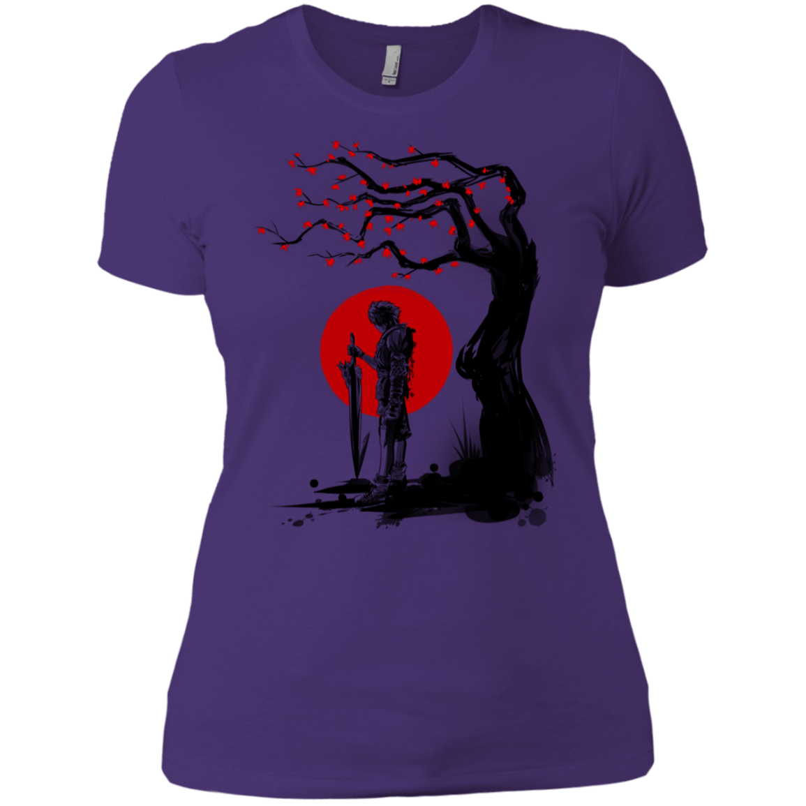 T-Shirts Purple Rush/ / X-Small Red Sun in Zanarkand Women's Premium T-Shirt