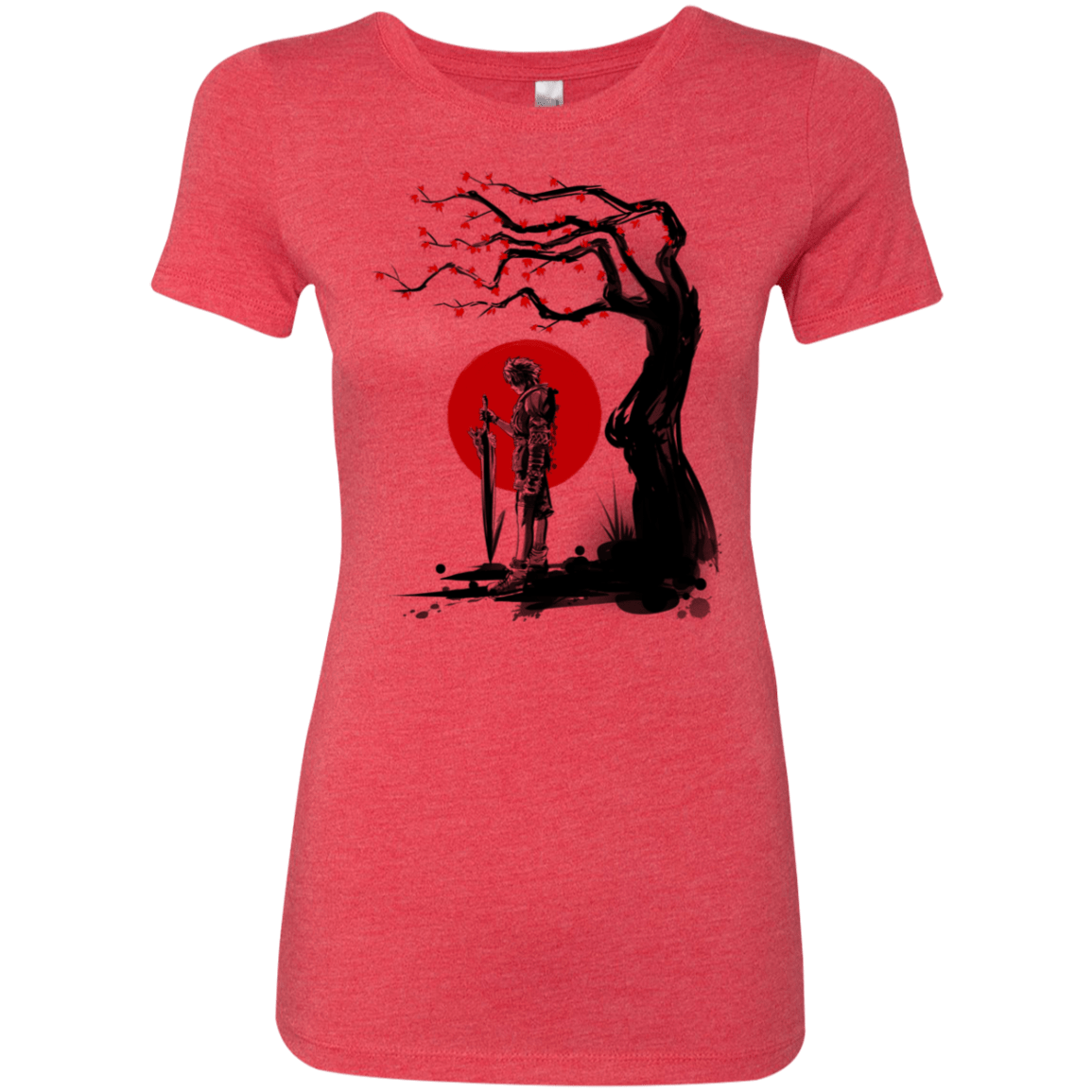 T-Shirts Vintage Red / S Red Sun in Zanarkand Women's Triblend T-Shirt