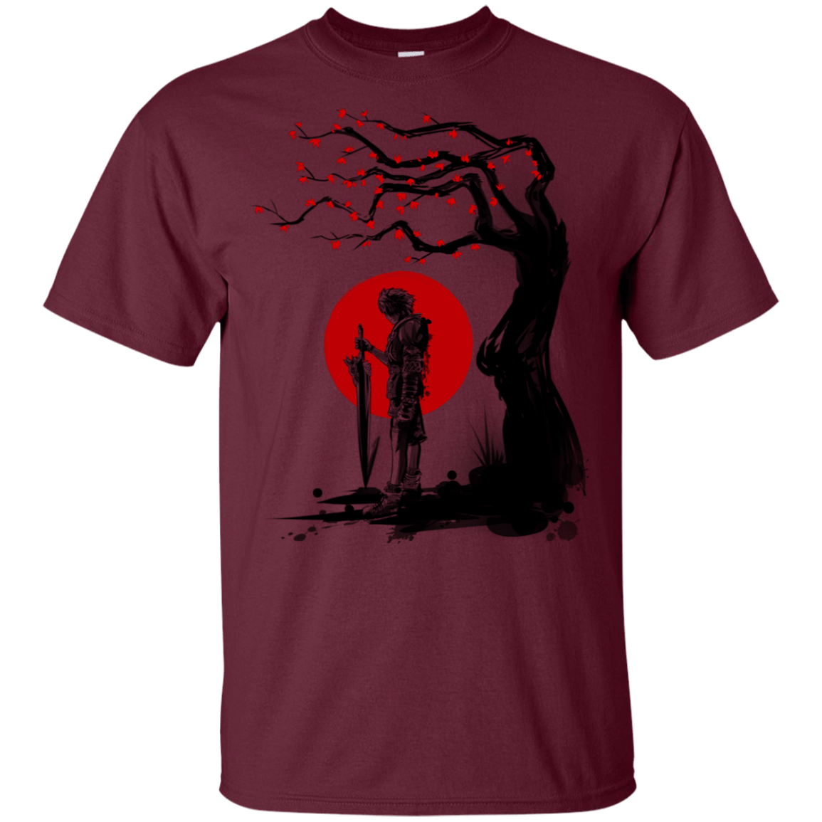 T-Shirts Maroon / YXS Red Sun in Zanarkand Youth T-Shirt