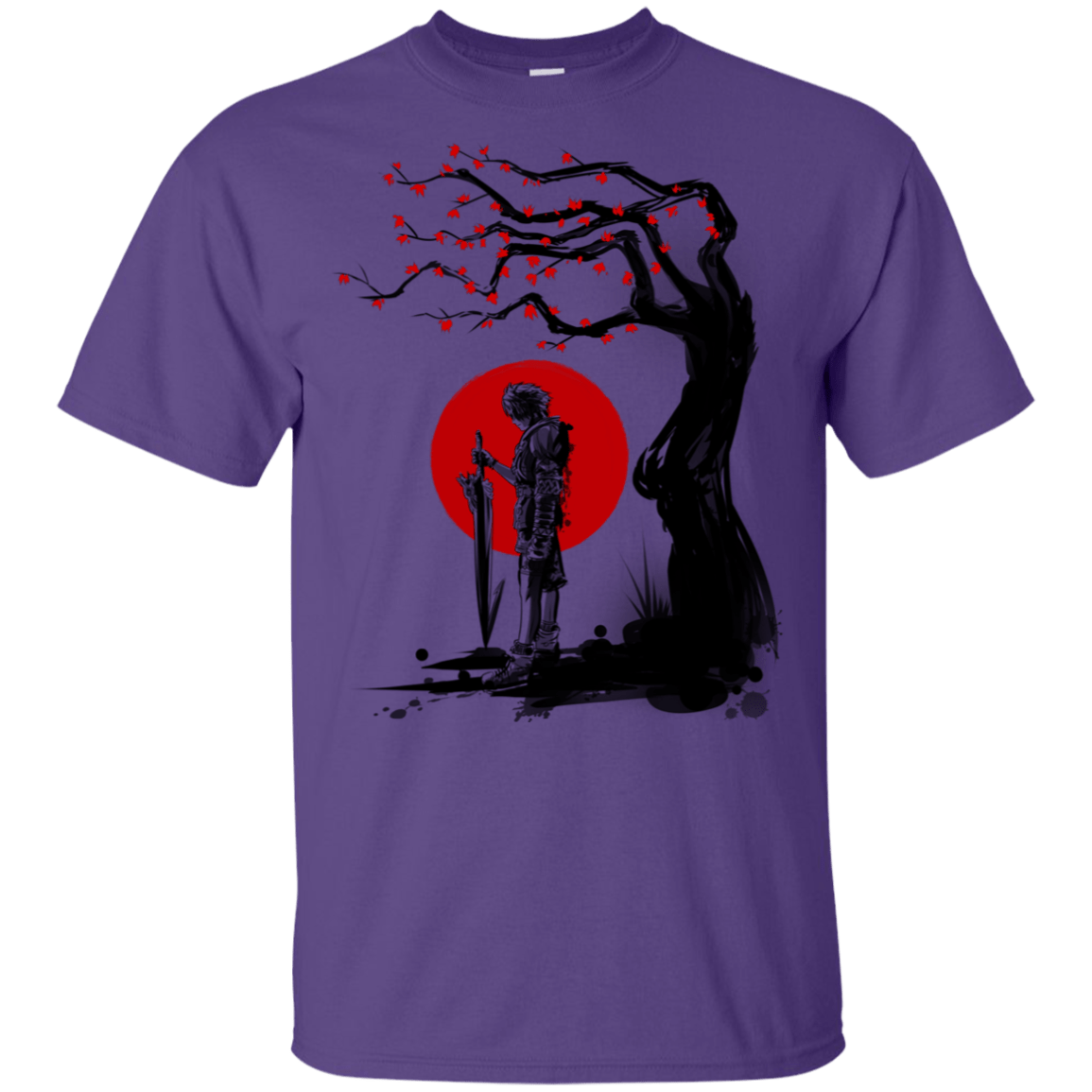 T-Shirts Purple / YXS Red Sun in Zanarkand Youth T-Shirt