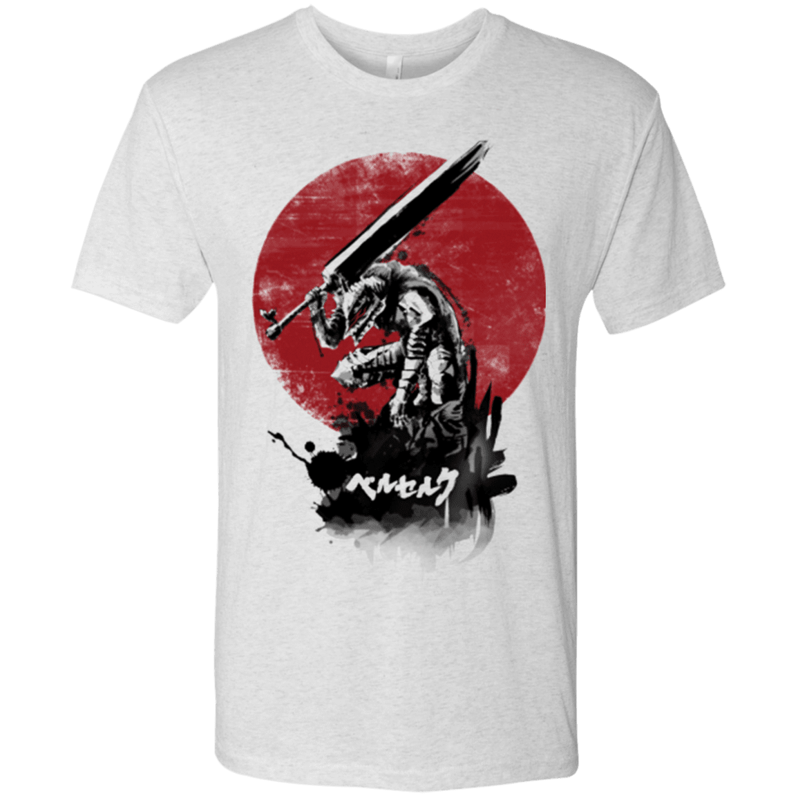 T-Shirts Heather White / Small Red Sun Swordsman Men's Triblend T-Shirt