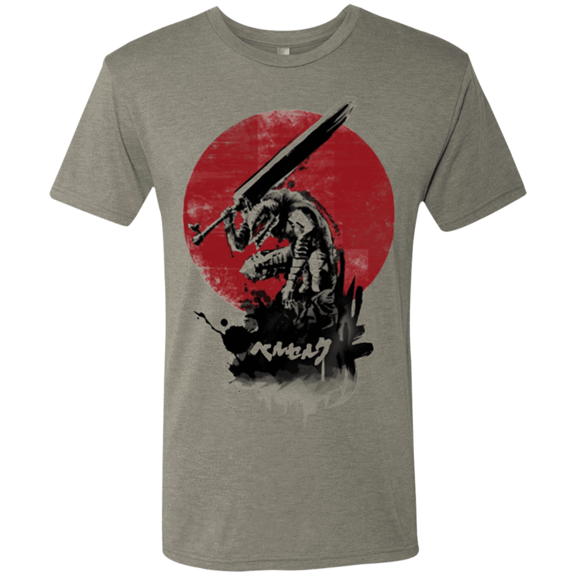T-Shirts Venetian Grey / Small Red Sun Swordsman Men's Triblend T-Shirt