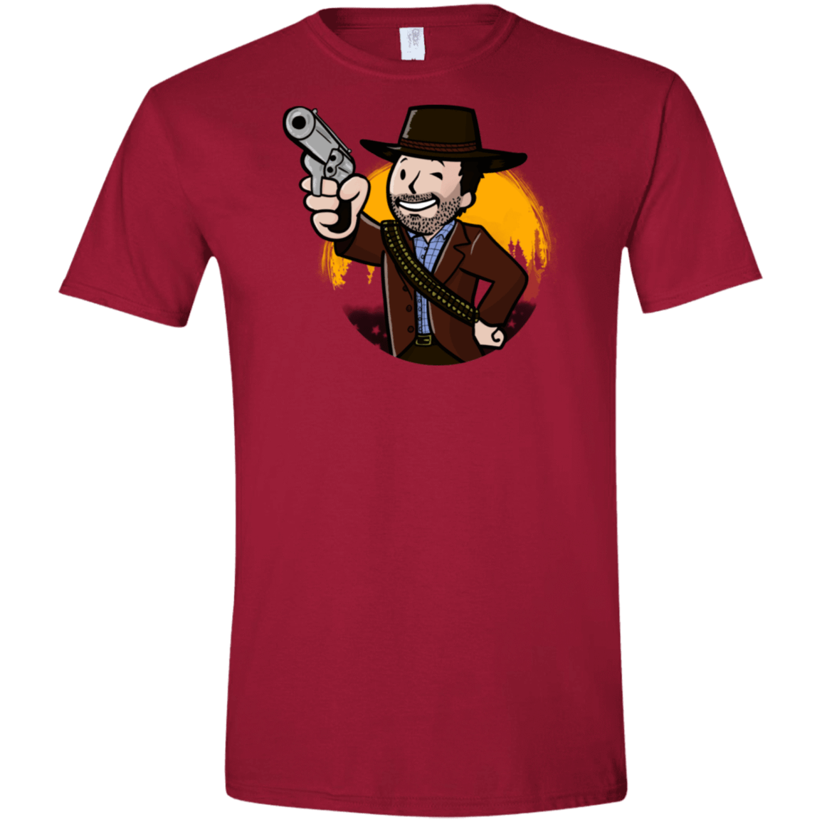 T-Shirts Cardinal Red / S Red Vault Redemption Men's Semi-Fitted Softstyle