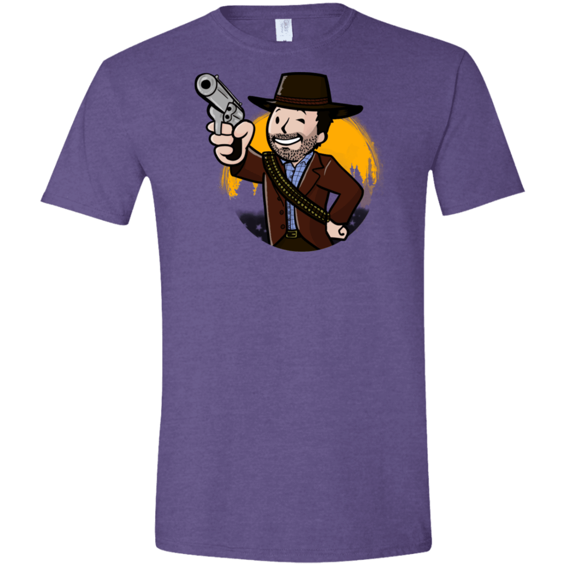 T-Shirts Heather Purple / S Red Vault Redemption Men's Semi-Fitted Softstyle