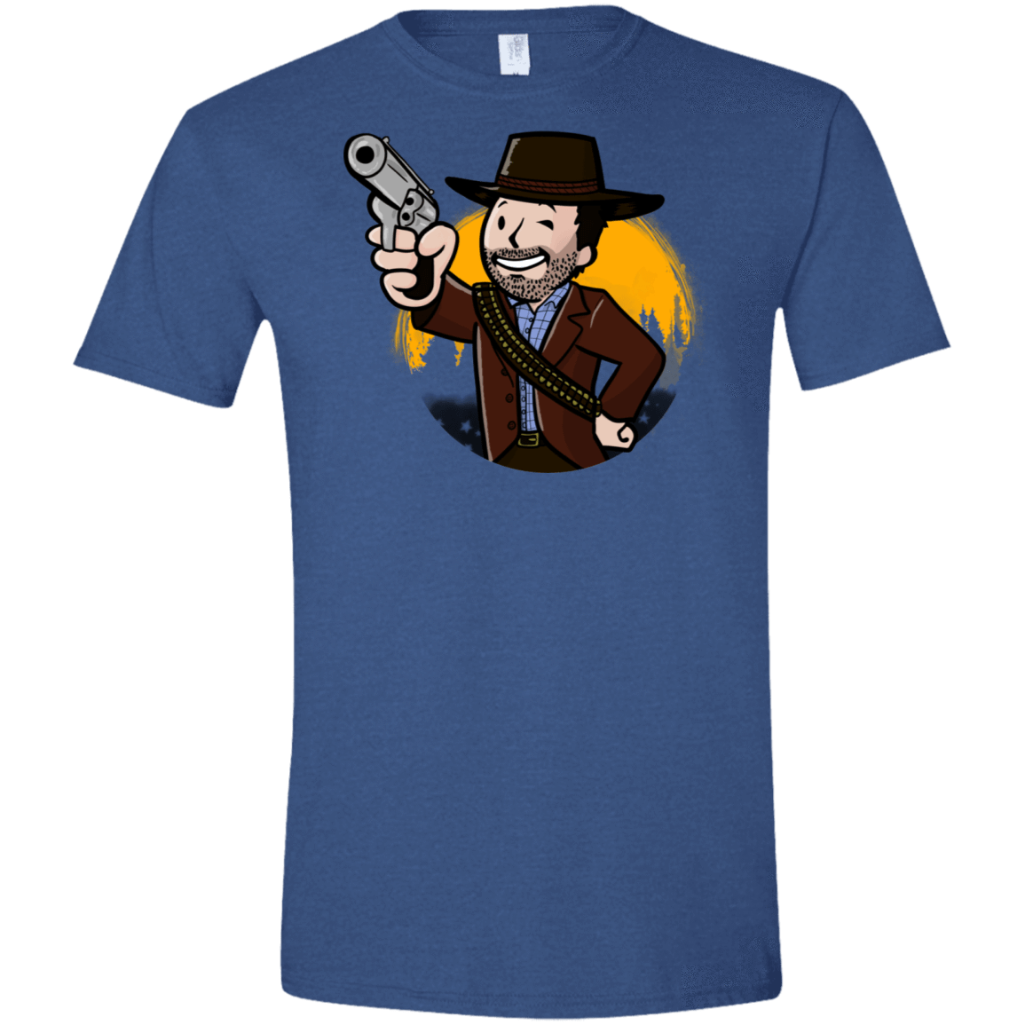 T-Shirts Heather Royal / X-Small Red Vault Redemption Men's Semi-Fitted Softstyle