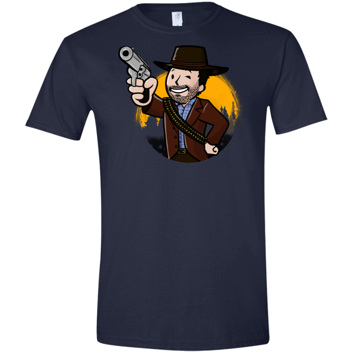 T-Shirts Navy / X-Small Red Vault Redemption Men's Semi-Fitted Softstyle