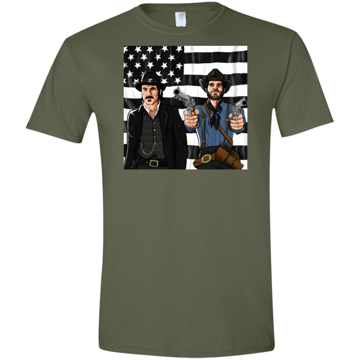 T-Shirts Military Green / S Redemptonia Men's Semi-Fitted Softstyle