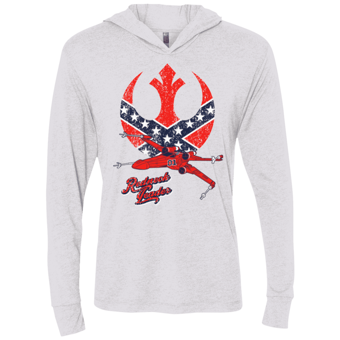 T-Shirts Heather White / X-Small Redneck Leader Triblend Long Sleeve Hoodie Tee