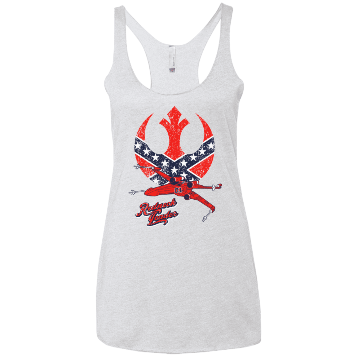 T-Shirts Heather White / X-Small Redneck Leader Women's Triblend Racerback Tank