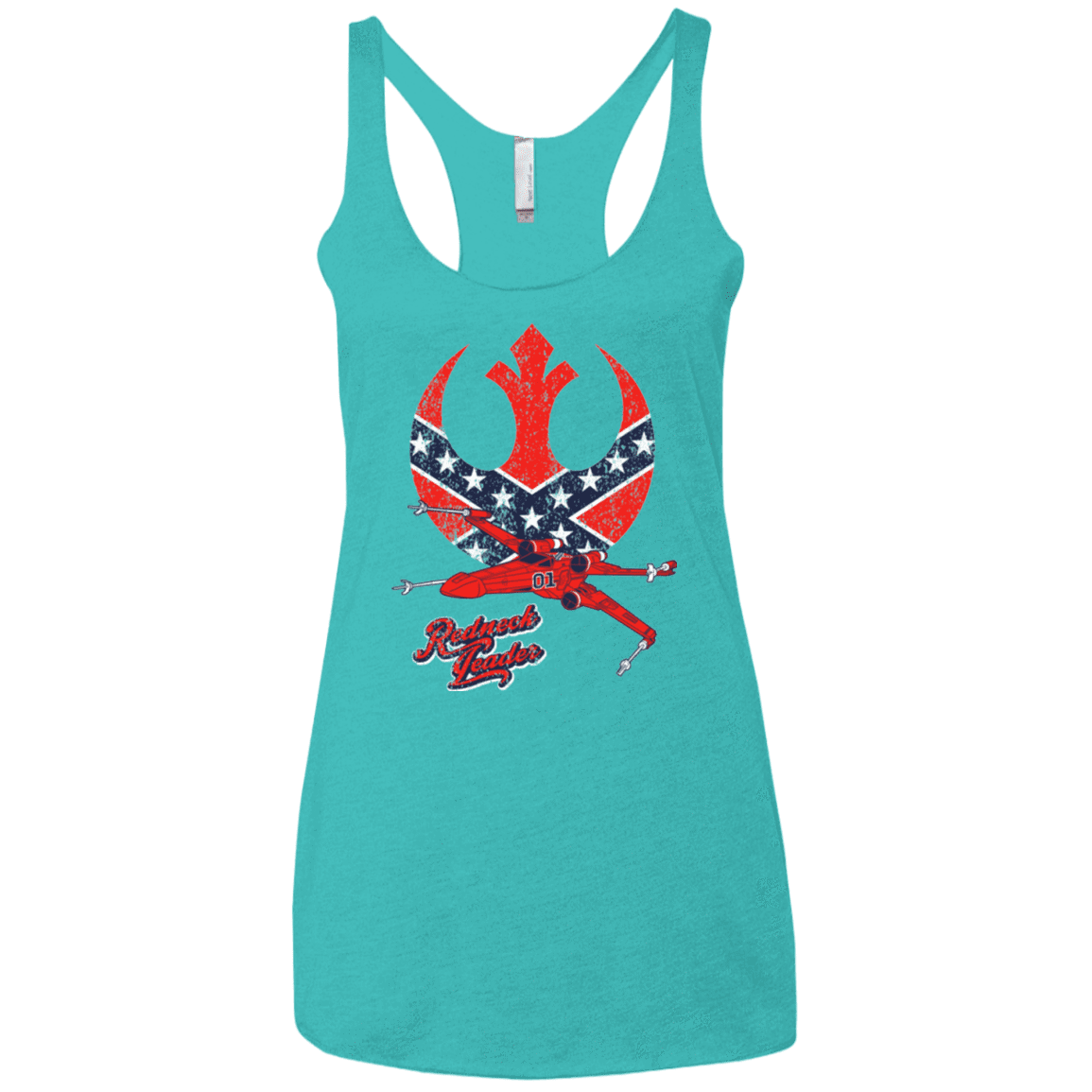 T-Shirts Tahiti Blue / X-Small Redneck Leader Women's Triblend Racerback Tank