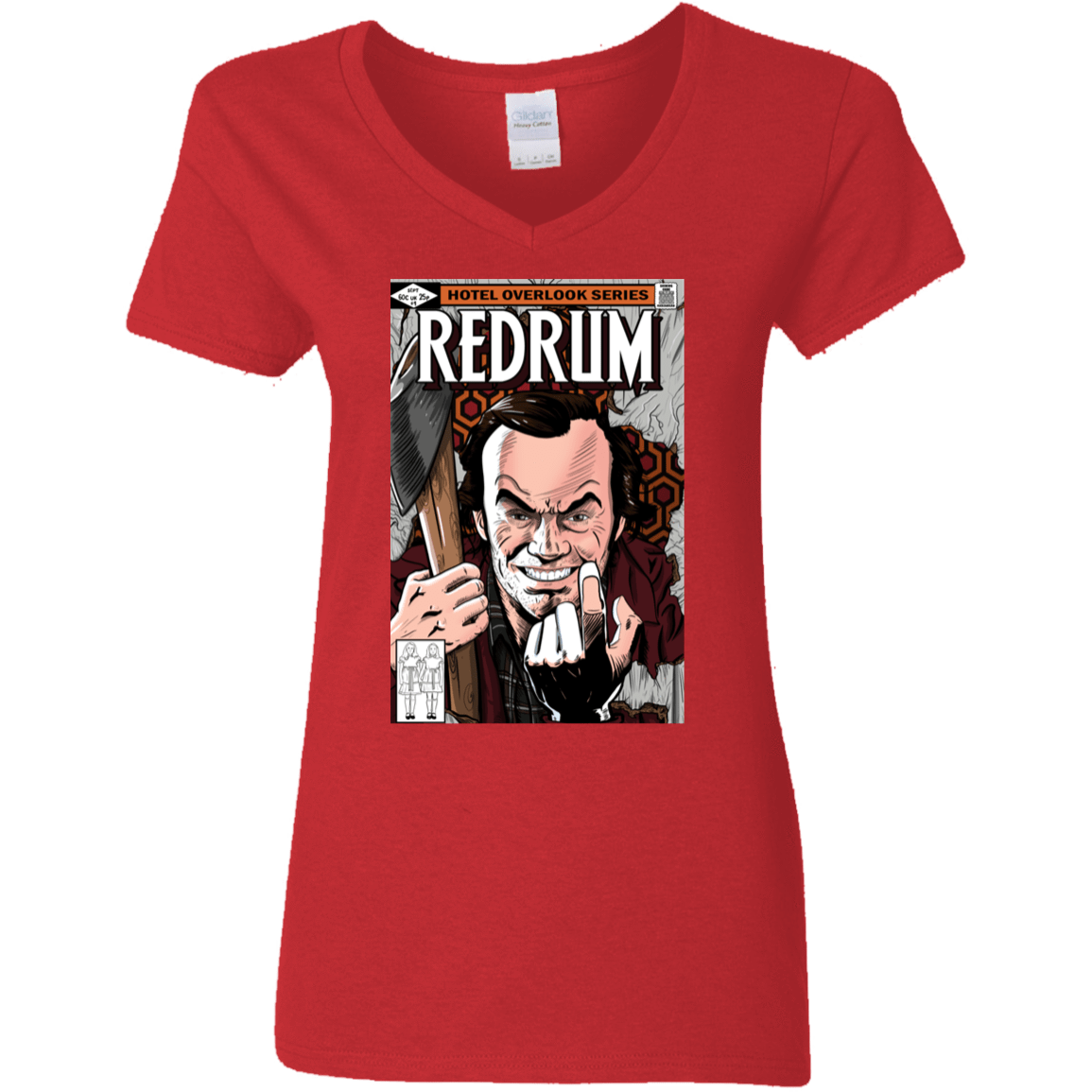 T-Shirts Red / S Redrum Women's V-Neck T-Shirt