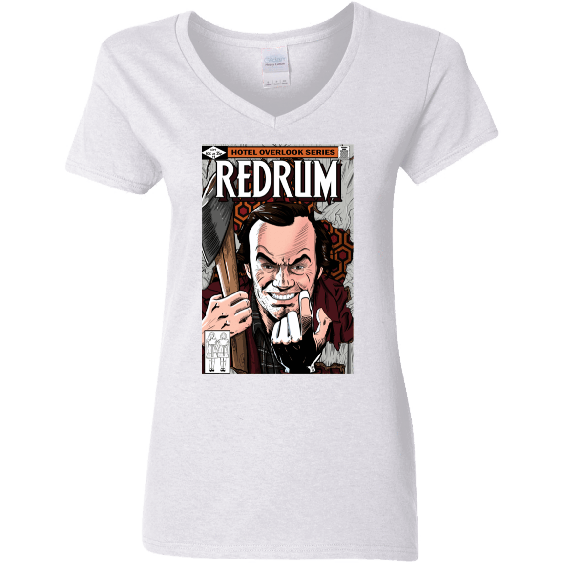 T-Shirts White / S Redrum Women's V-Neck T-Shirt
