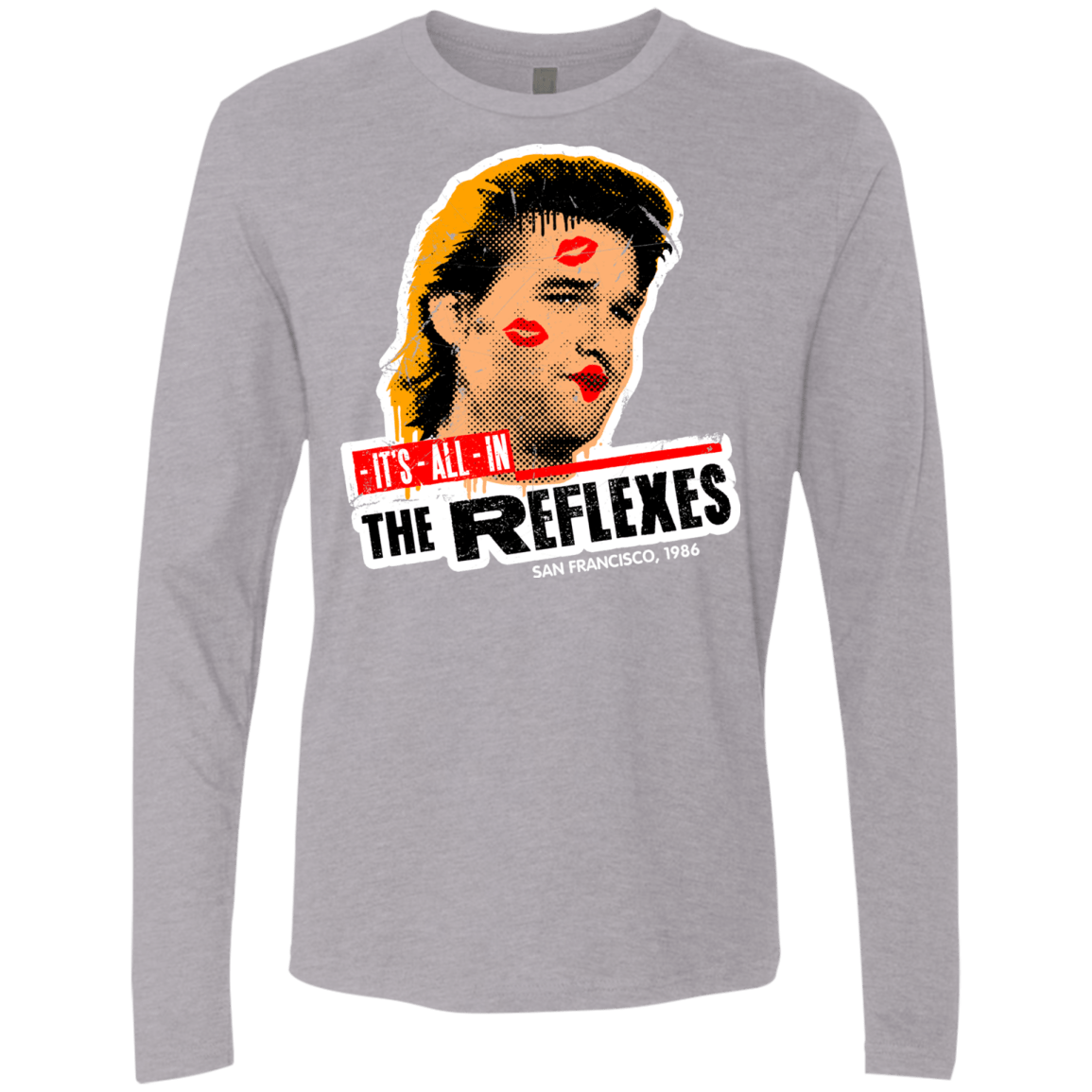 T-Shirts Heather Grey / Small Reflexes Men's Premium Long Sleeve