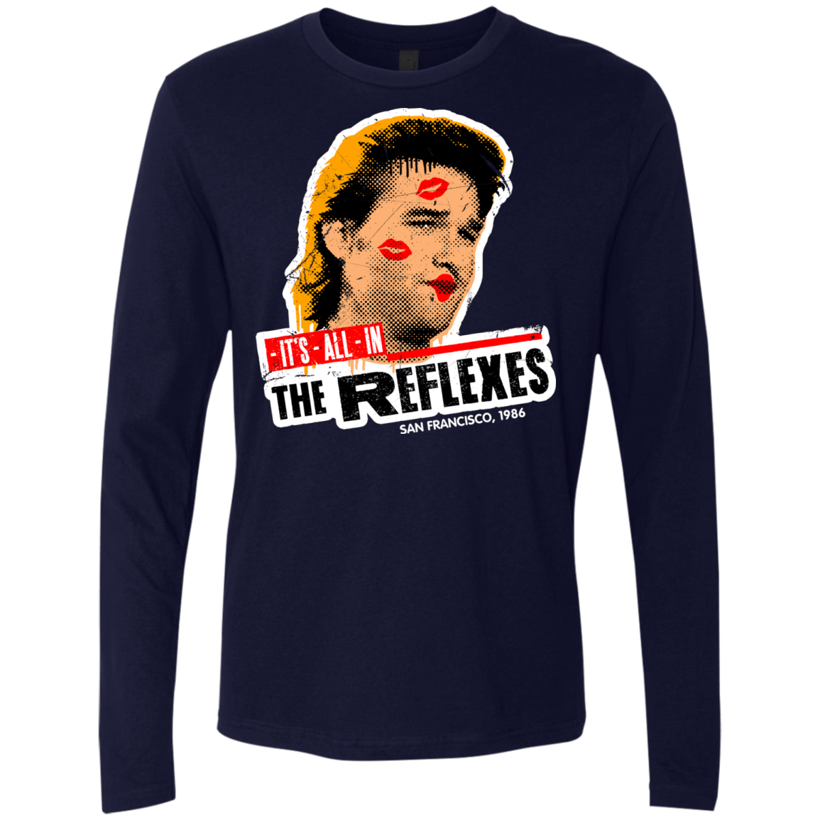 T-Shirts Midnight Navy / Small Reflexes Men's Premium Long Sleeve