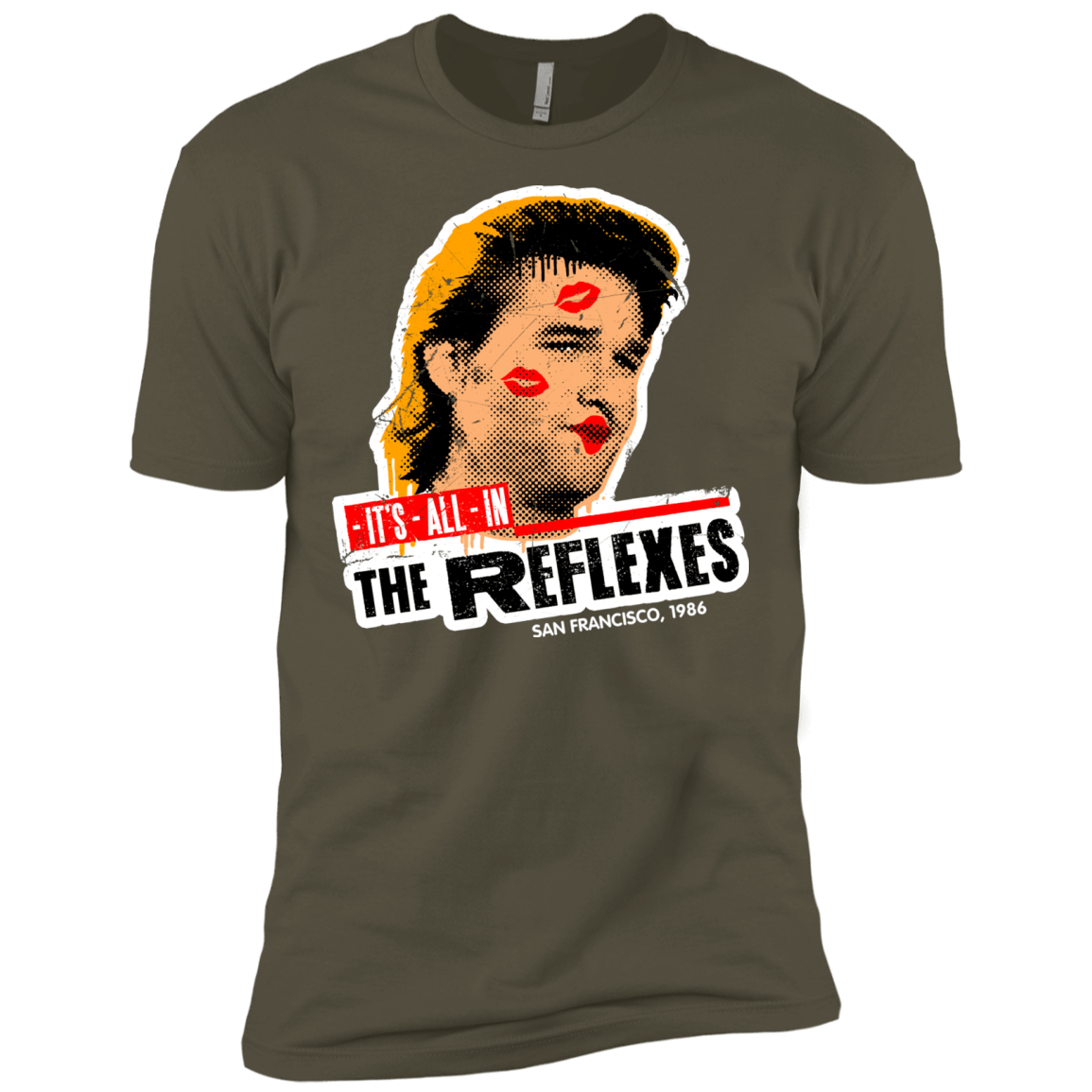 T-Shirts Military Green / X-Small Reflexes Men's Premium T-Shirt