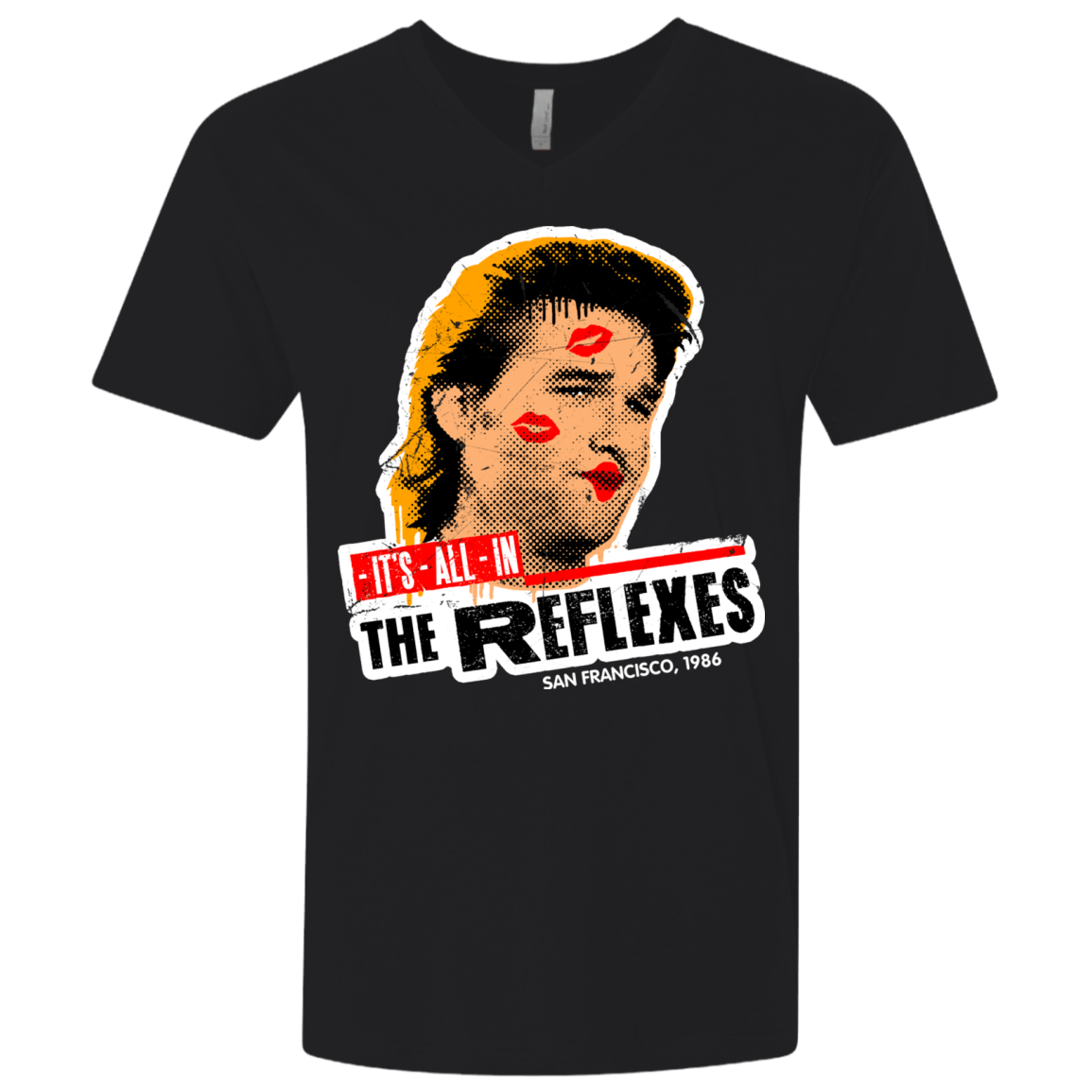 T-Shirts Black / X-Small Reflexes Men's Premium V-Neck